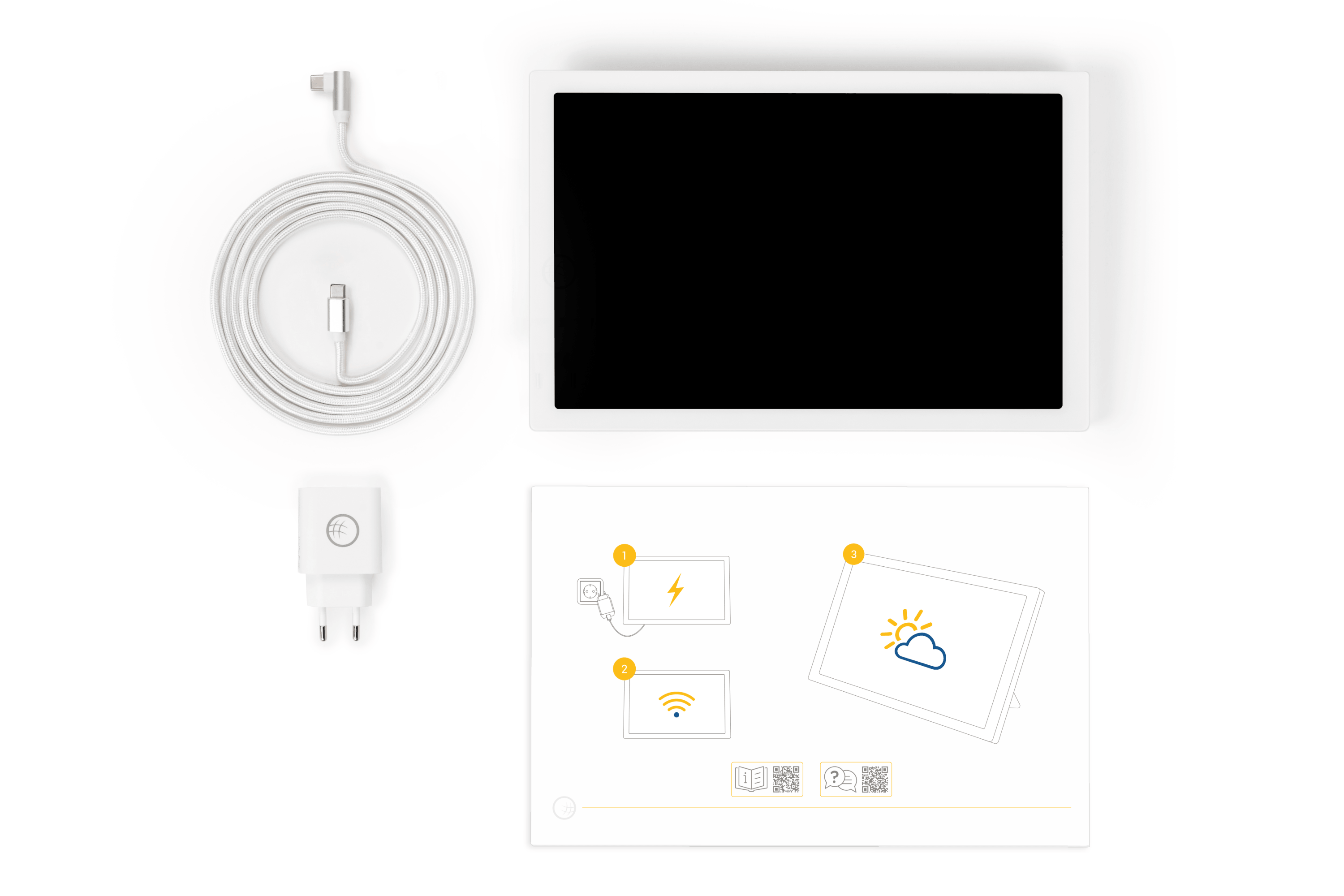 Contenuto della confezione: meteo & radar home 4 con display meteo, alimentatore e cavo USB
